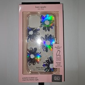 Kate Spade Defensive Hardshell Case for iPhone 12 Pro Max - Daisy Iridescent